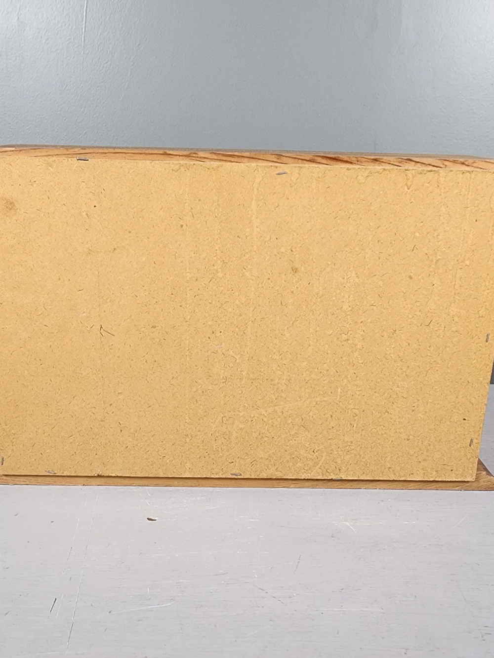 Wooden Roll Top Bread Box Farmhouse Brown Wood 80s Country Rustic